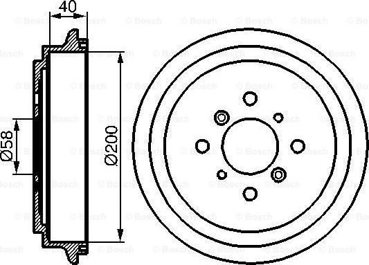 BOSCH 0 986 477 141 - Tamburo freno www.autoricambit.com