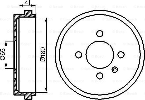 BOSCH 0 986 477 105 - Tamburo freno www.autoricambit.com