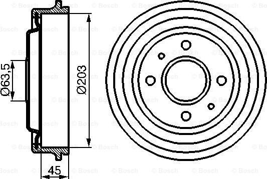 BOSCH 0 986 477 115 - Tamburo freno www.autoricambit.com