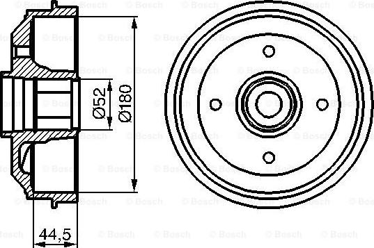 BOSCH 0 986 477 113 - Tamburo freno www.autoricambit.com