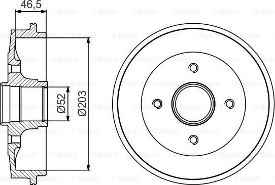 BOSCH 0 986 477 184 - Tamburo freno www.autoricambit.com