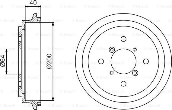 BOSCH 0 986 477 188 - Tamburo freno www.autoricambit.com