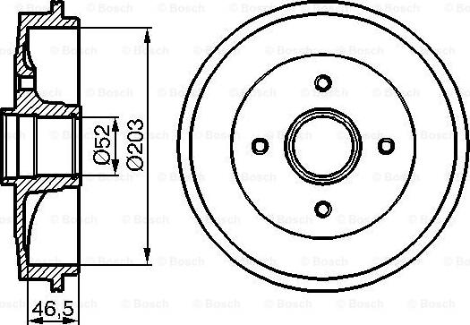 BOSCH 0 986 477 124 - Tamburo freno www.autoricambit.com