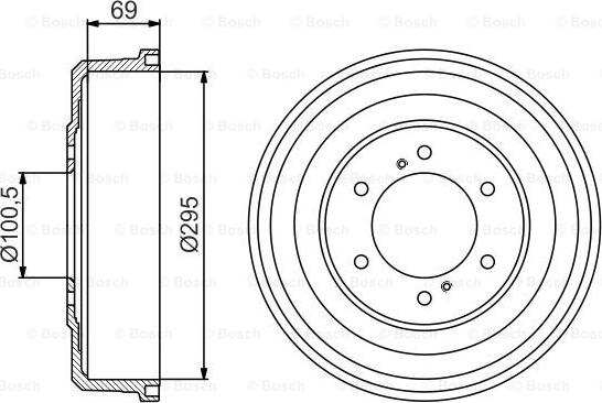 BOSCH 0 986 477 177 - Tamburo freno www.autoricambit.com