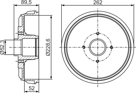 BOSCH 0 986 477 331 - Tamburo freno www.autoricambit.com