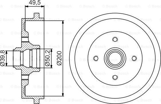 BOSCH 0 986 477 267 - Tamburo freno www.autoricambit.com