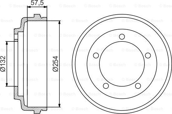 BOSCH 0 986 477 204 - Tamburo freno www.autoricambit.com