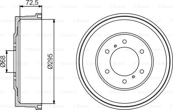 BOSCH 0 986 477 215 - Tamburo freno www.autoricambit.com