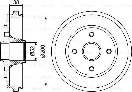 BOSCH 0 986 477 229 - Tamburo freno www.autoricambit.com