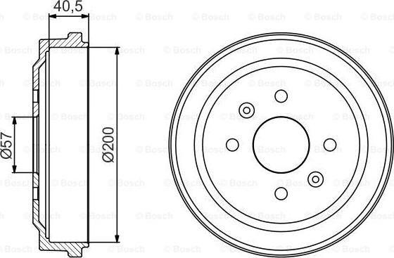 BOSCH 0 986 477 225 - Tamburo freno www.autoricambit.com