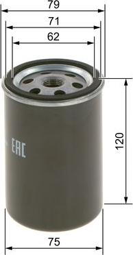 BOSCH 0 986 4B2 001 - Filtro carburante www.autoricambit.com