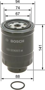 BOSCH 0 986 4B2 019 - Filtro carburante www.autoricambit.com