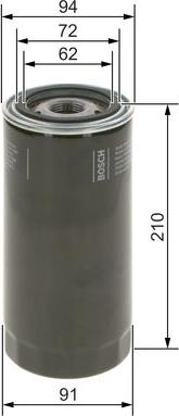 BOSCH 0 986 4B7 042 - Filtro olio www.autoricambit.com