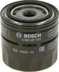 BOSCH 0 986 4B7 033 - Filtro olio www.autoricambit.com