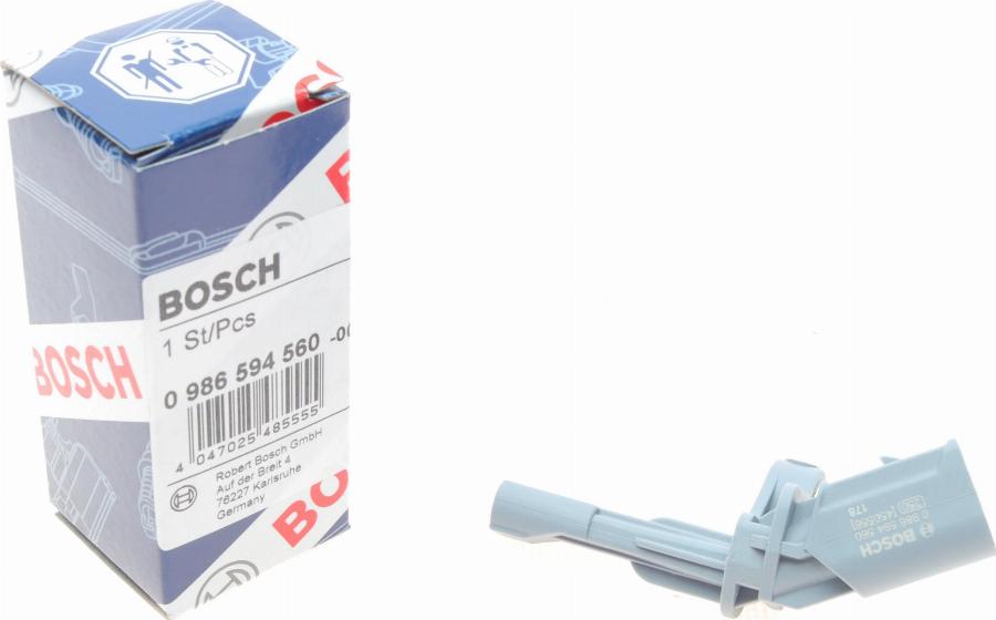 BOSCH 0 986 594 560 - Sensore, N° giri ruota www.autoricambit.com