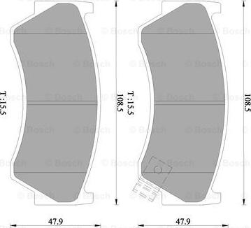 BOSCH 0 986 505 966 - Kit pastiglie freno, Freno a disco www.autoricambit.com