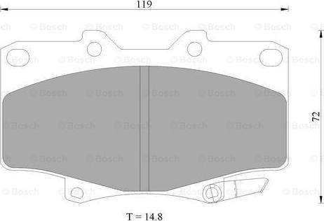 BOSCH 0 986 505 904 - Kit pastiglie freno, Freno a disco www.autoricambit.com