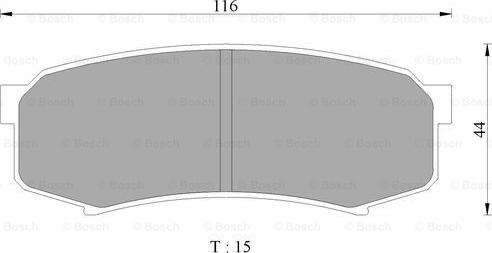 BOSCH 0 986 505 905 - Kit pastiglie freno, Freno a disco www.autoricambit.com