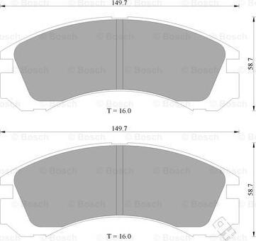 BOSCH 0 986 505 910 - Kit pastiglie freno, Freno a disco www.autoricambit.com