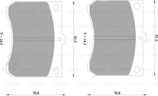 BOSCH 0 986 505 933 - Kit pastiglie freno, Freno a disco www.autoricambit.com