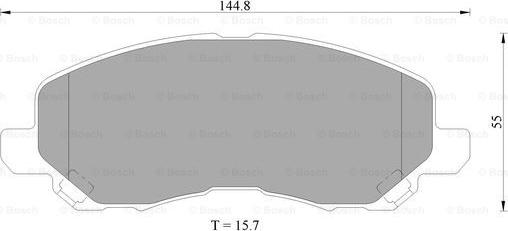 BOSCH 0 986 505 408 - Kit pastiglie freno, Freno a disco www.autoricambit.com