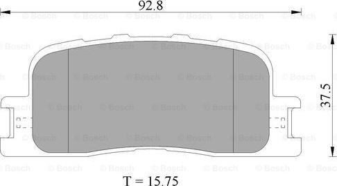 BOSCH 0 986 505 403 - Kit pastiglie freno, Freno a disco www.autoricambit.com