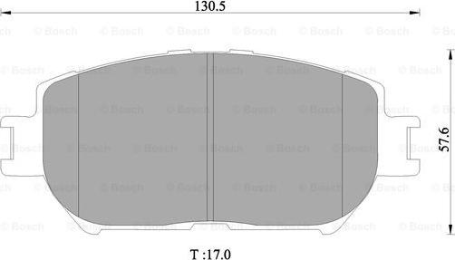 BOSCH 0 986 505 402 - Kit pastiglie freno, Freno a disco www.autoricambit.com