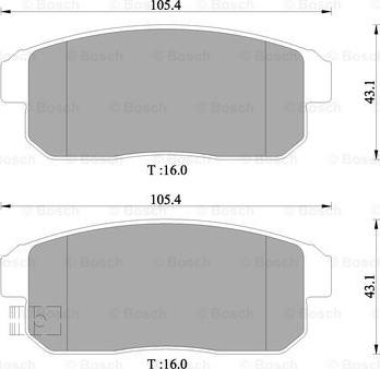 BOSCH 0 986 505 407 - Kit pastiglie freno, Freno a disco www.autoricambit.com