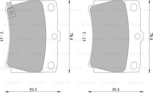 BOSCH 0 986 505 655 - Kit pastiglie freno, Freno a disco www.autoricambit.com