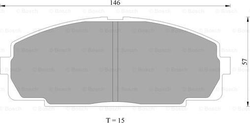 BOSCH 0 986 505 666 - Kit pastiglie freno, Freno a disco www.autoricambit.com