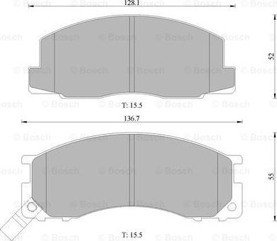 BOSCH 0 986 505 685 - Kit pastiglie freno, Freno a disco www.autoricambit.com