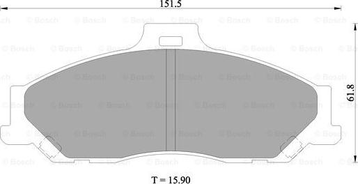 BOSCH 0 986 505 681 - Kit pastiglie freno, Freno a disco www.autoricambit.com