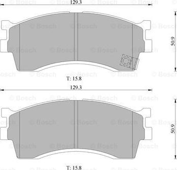 BOSCH 0 986 505 097 - Kit pastiglie freno, Freno a disco www.autoricambit.com