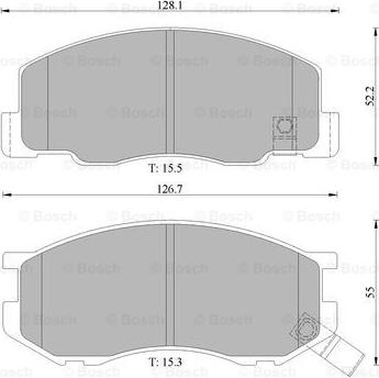 BOSCH 0 986 505 005 - Kit pastiglie freno, Freno a disco www.autoricambit.com