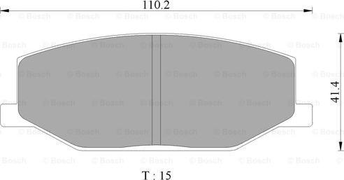 BOSCH 0 986 505 345 - Kit pastiglie freno, Freno a disco www.autoricambit.com