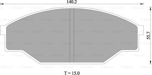 BOSCH 0 986 505 347 - Kit pastiglie freno, Freno a disco www.autoricambit.com