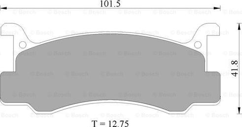 BOSCH 0 986 505 356 - Kit pastiglie freno, Freno a disco www.autoricambit.com