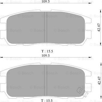 BOSCH 0 986 505 367 - Kit pastiglie freno, Freno a disco www.autoricambit.com