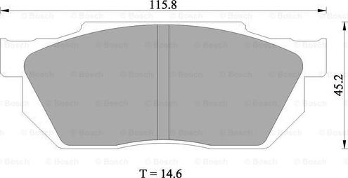 BOSCH 0 986 505 337 - Kit pastiglie freno, Freno a disco www.autoricambit.com