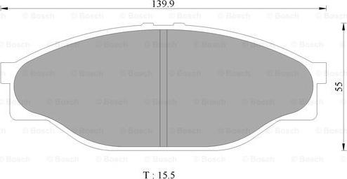 BOSCH 0 986 505 748 - Kit pastiglie freno, Freno a disco www.autoricambit.com