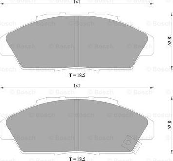 BOSCH 0 986 505 711 - Kit pastiglie freno, Freno a disco www.autoricambit.com