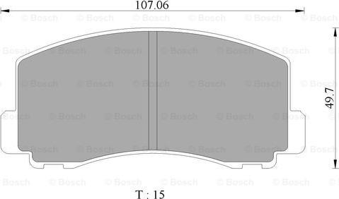 BOSCH 0 986 505 782 - Kit pastiglie freno, Freno a disco www.autoricambit.com