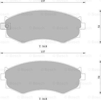 BOSCH 0 986 505 731 - Kit pastiglie freno, Freno a disco www.autoricambit.com