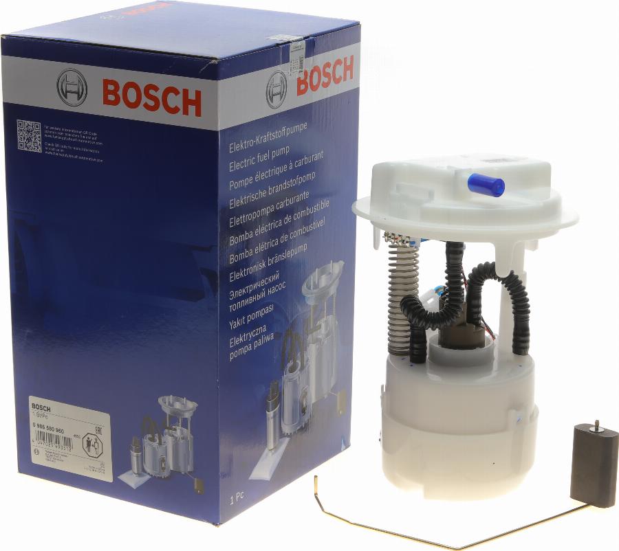 BOSCH 0 986 580 960 - Gruppo alimentazione carburante www.autoricambit.com