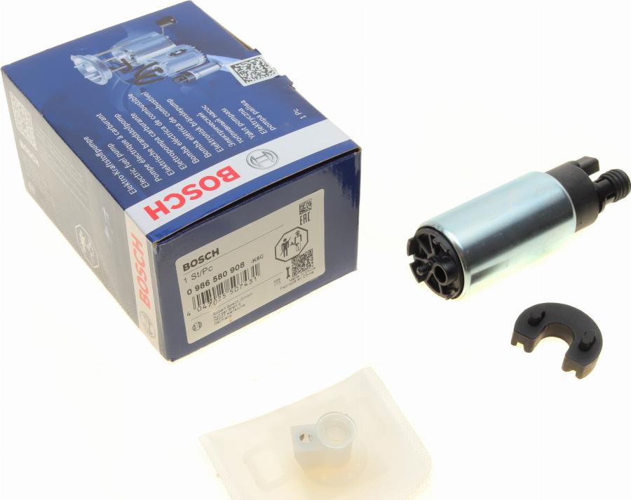 BOSCH 0 986 580 908 - Pompa carburante www.autoricambit.com