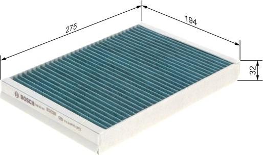 BOSCH 0 986 628 561 - Filtro, Aria abitacolo www.autoricambit.com