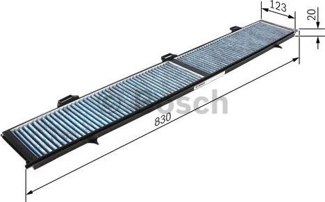 BOSCH 0 986 628 508 - Filtro, Aria abitacolo www.autoricambit.com