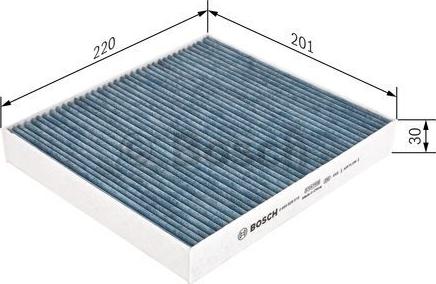 BOSCH 0 986 628 519 - Filtro, Aria abitacolo www.autoricambit.com