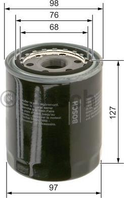 BOSCH 0 986 627 606 - Filtro olio www.autoricambit.com