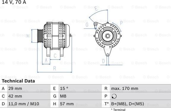 BOSCH 0 986 049 960 - Alternatore www.autoricambit.com